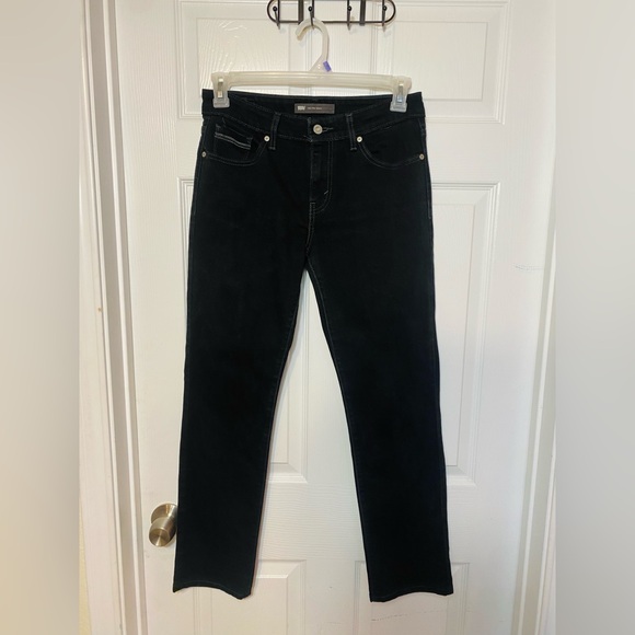 Y2K Levi’s Black Mid Rise skinny jeans size 8 - Picture 2 of 5